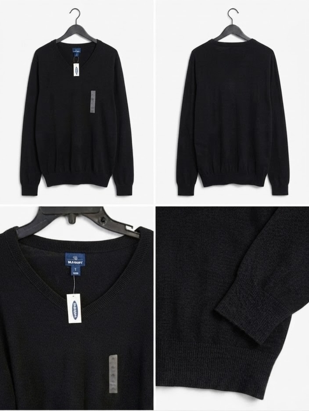 Old Navy Black V-Neck Sweater - Size Large - New With Tags